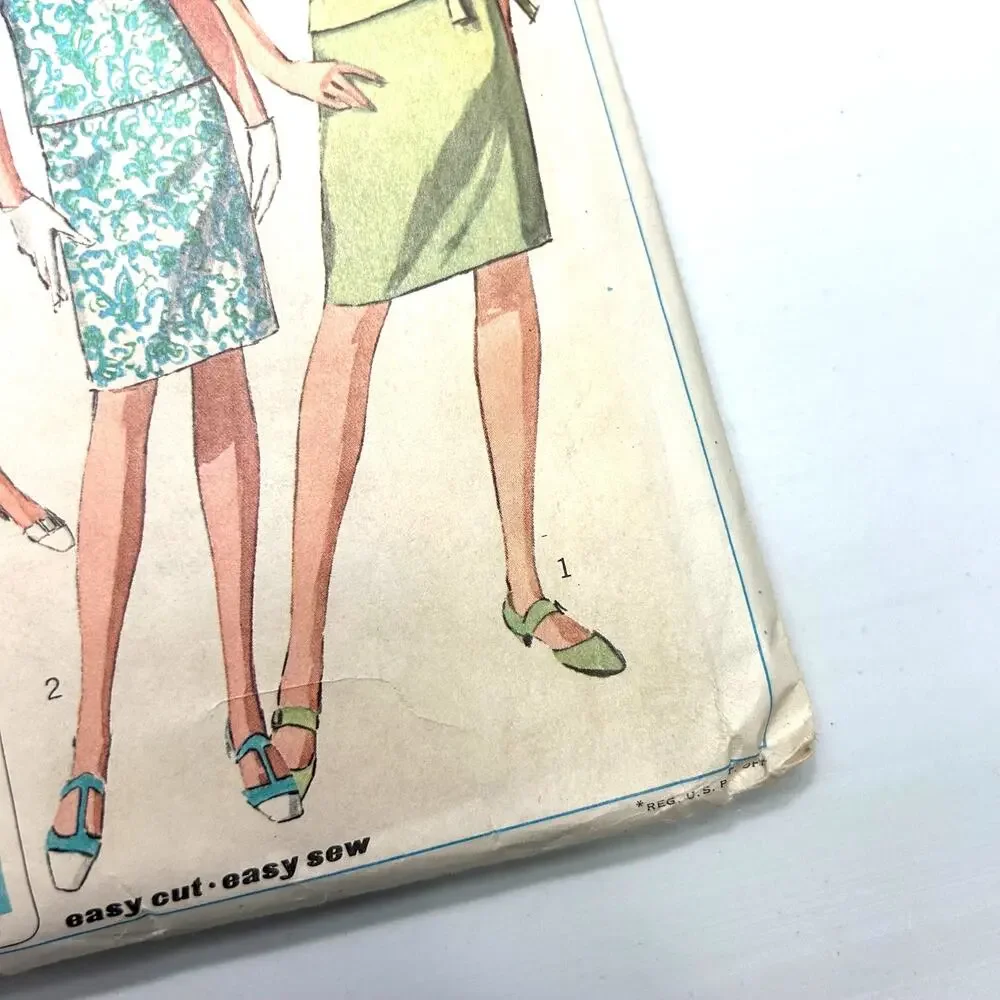 Simplicity Vintage 1960's Pattern #7164 Misses Jiffy‎ 2 Piece Dress